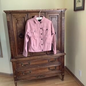 BDG pink denim jacket, size small